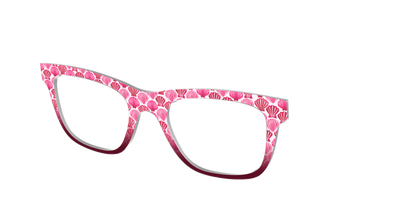 The Cerise Shell Scallop - Angle Top Thumbnail - Pair Eyewear