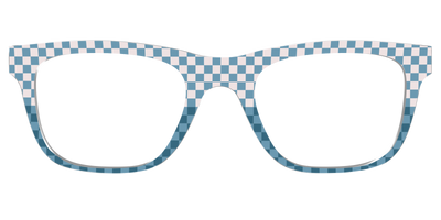 The Cerulean Check Split - Front Top Thumbnail - Pair Eyewear