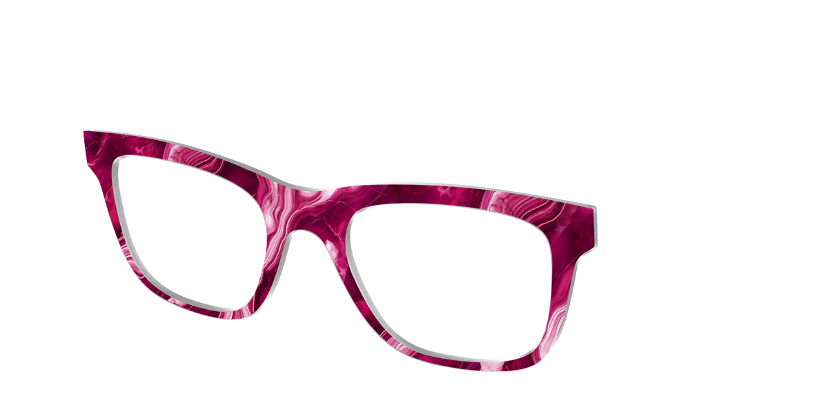 The Cranberry Marble - Angle Top Image - Pair Eyewear