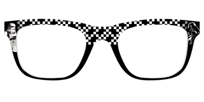 Dark Side Checker Split - Front Top Thumbnail - Pair Eyewear