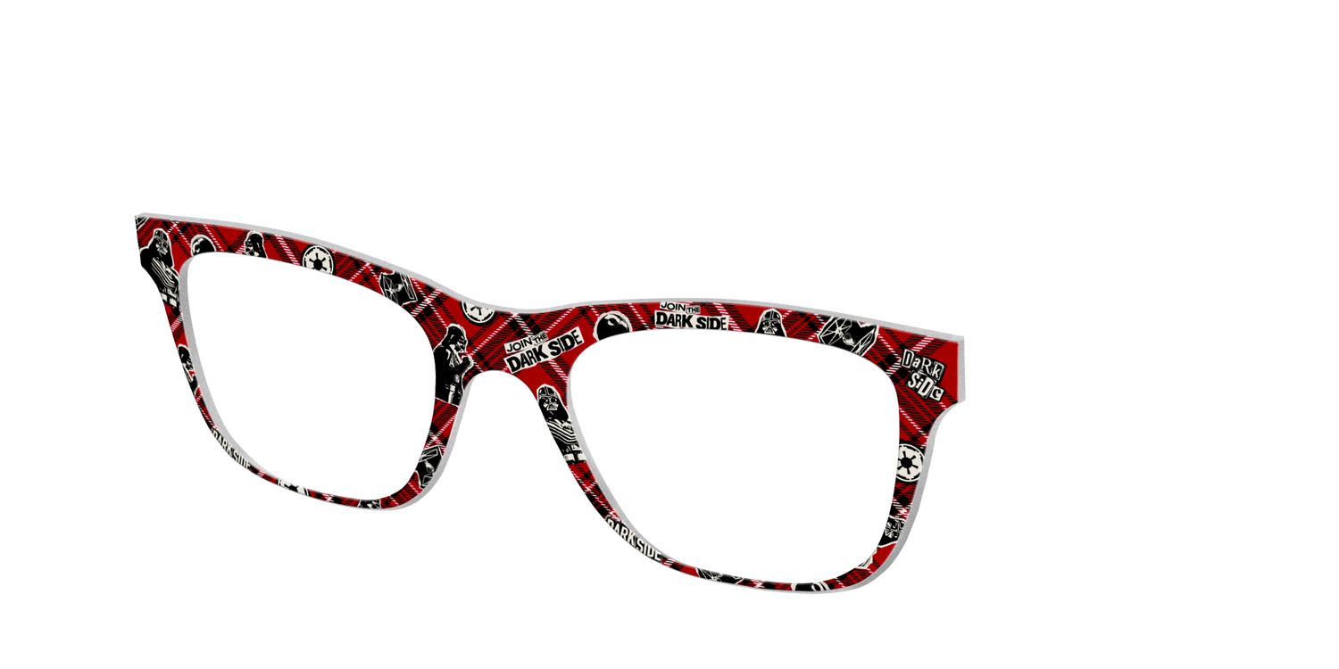 Dark Side Plaid - Angle Top Image - Pair Eyewear