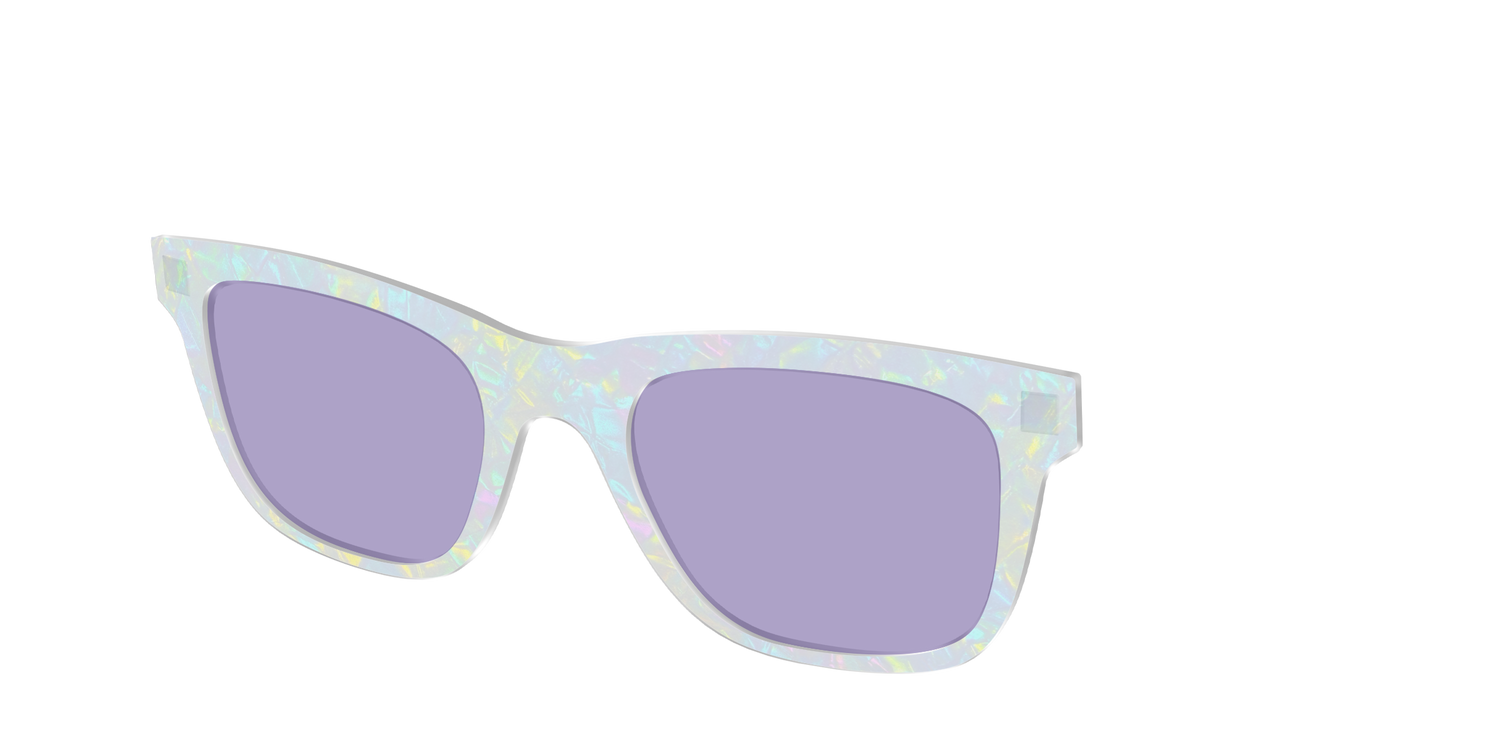 The Dazzling Opal with Celestial Purple Lens - Angle Top Image - Pair Eyewear