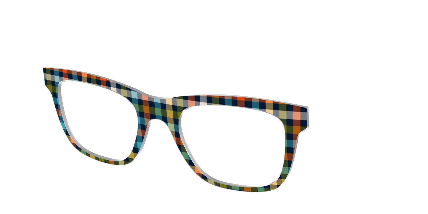 The Dockside Gingham - Angle Top Image - Pair Eyewear
