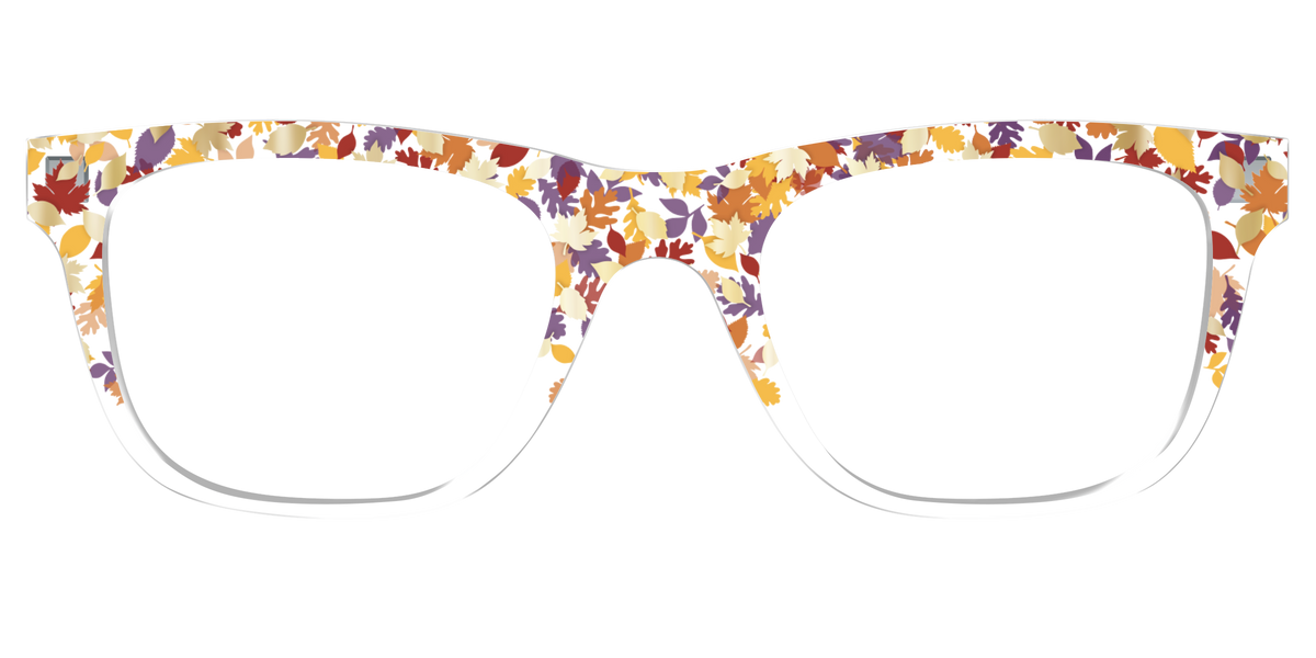 The Fallen Leaves Confetti Crystal - Front Top Image - Pair Eyewear