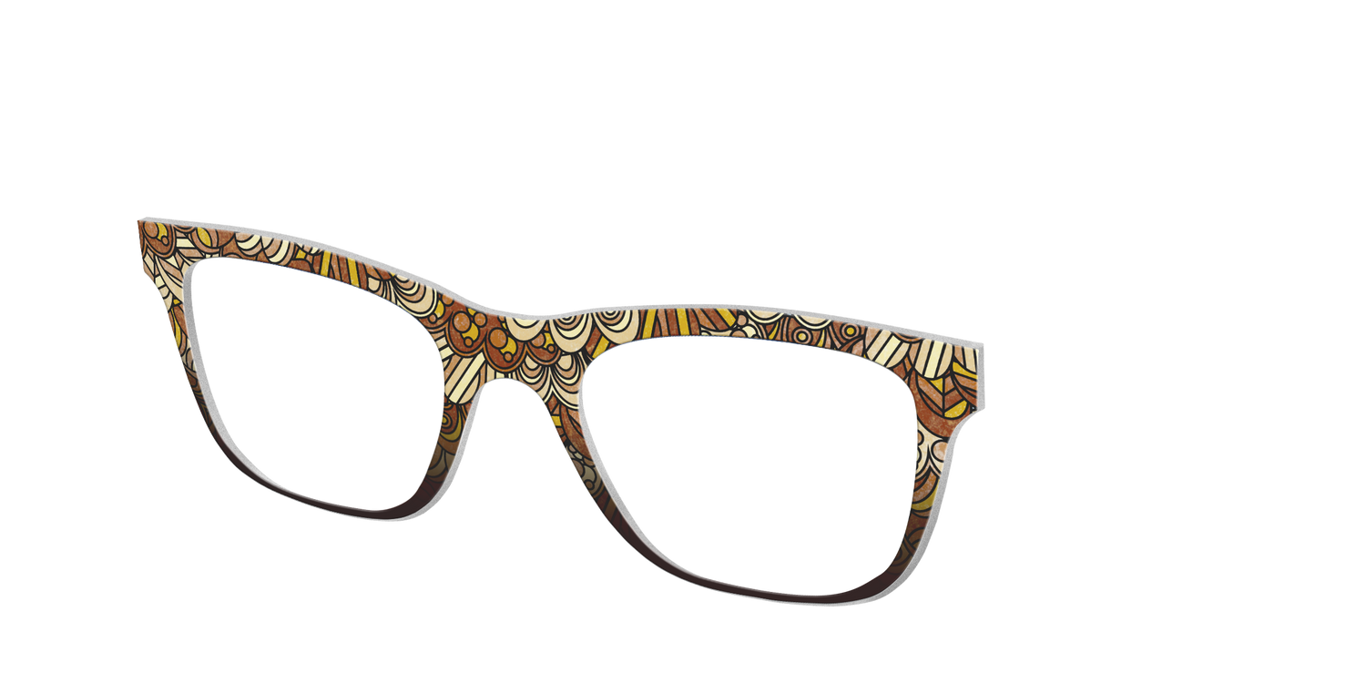 The Feathers Stained Glass - Angle Top Image - Pair Eyewear