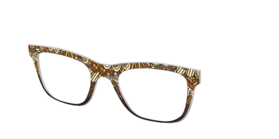 The Feathers Stained Glass - Angle Top Thumbnail - Pair Eyewear