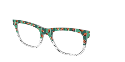 The Fifty Yard Line Polka Dot Split - Angle Top Thumbnail - Pair Eyewear