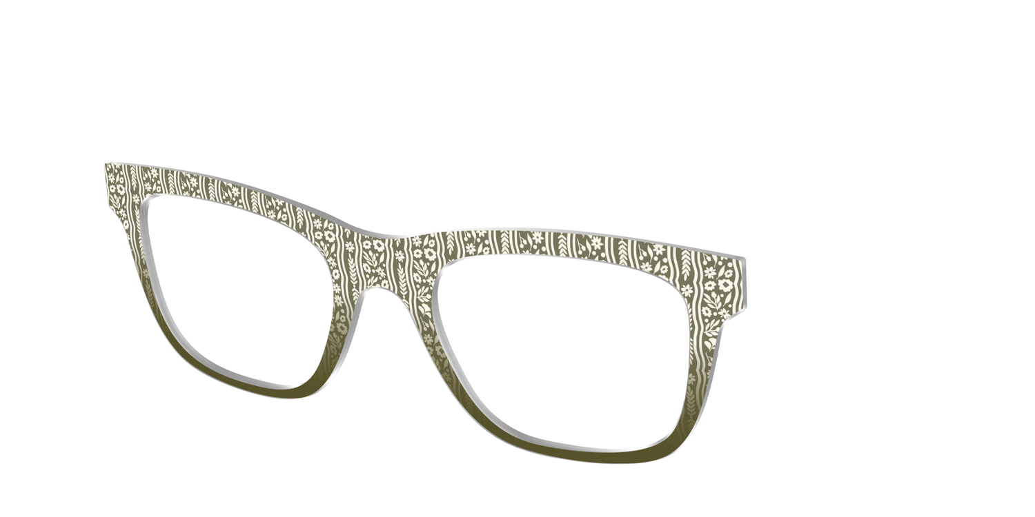 The Floret Stripes - Angle Top Image - Pair Eyewear