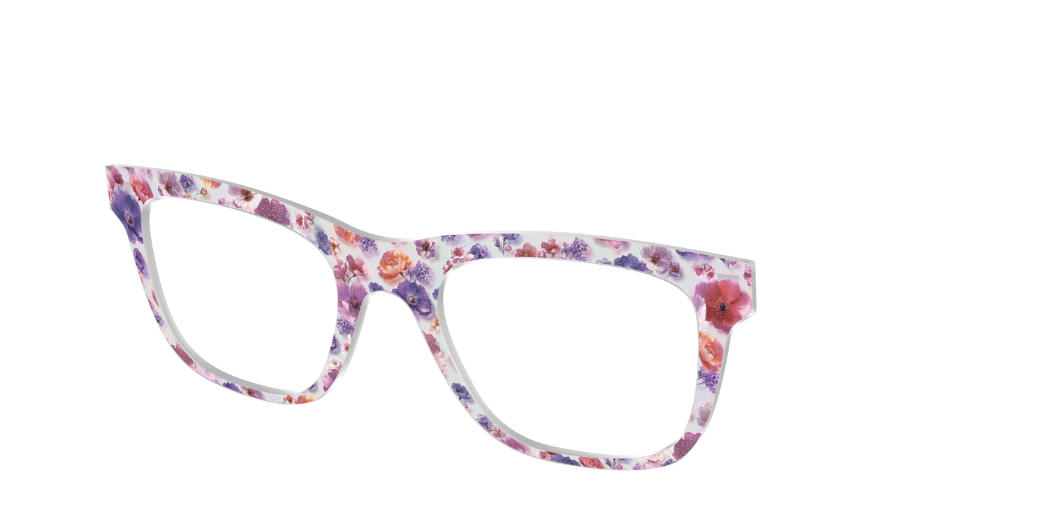 The Holographic Milky Floral - Angle Top Image - Pair Eyewear