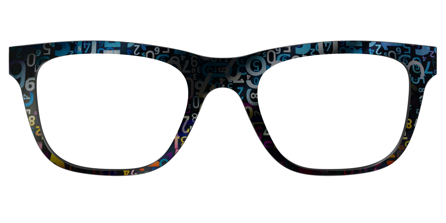 The Holographic Numbers - Front Top Image - Pair Eyewear