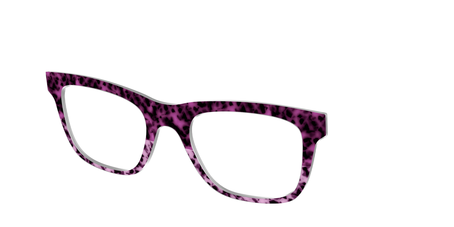The Huckleberry Tortoise Split - Angle Top Image - Pair Eyewear