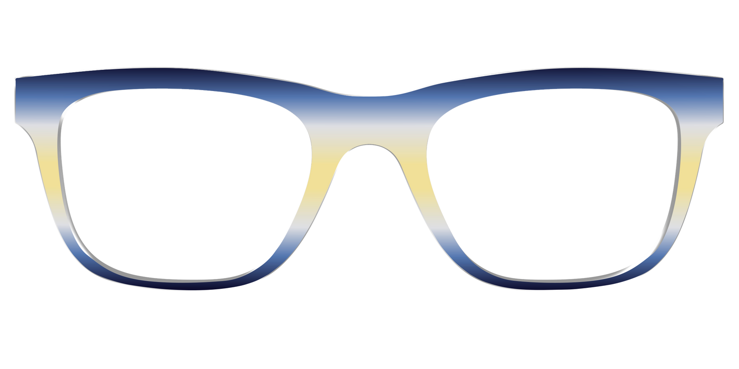The Indigo to Honeysuckle Gradient - Front Top Image - Pair Eyewear