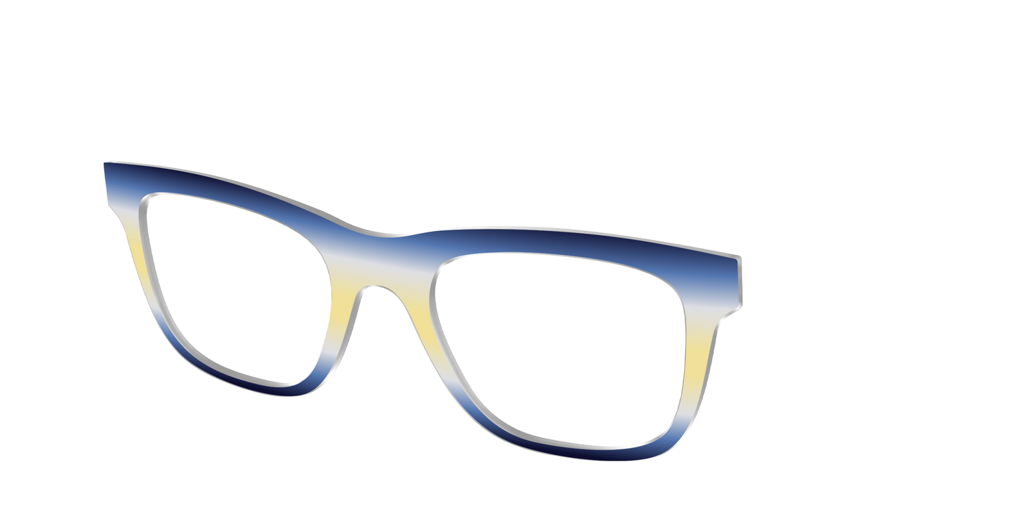 The Indigo to Honeysuckle Gradient - Angle Top Image - Pair Eyewear