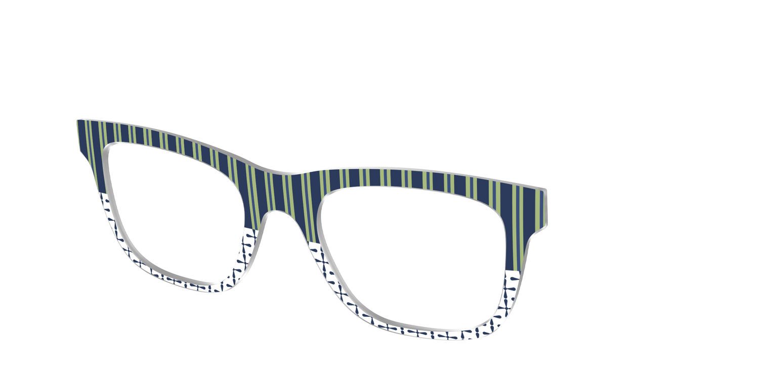 The Kayak Stripes - Angle Top Image - Pair Eyewear