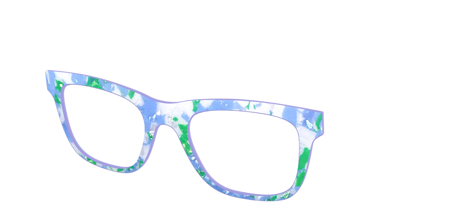 The Lakeside Pearl Marble - Angle Top Image - Pair Eyewear
