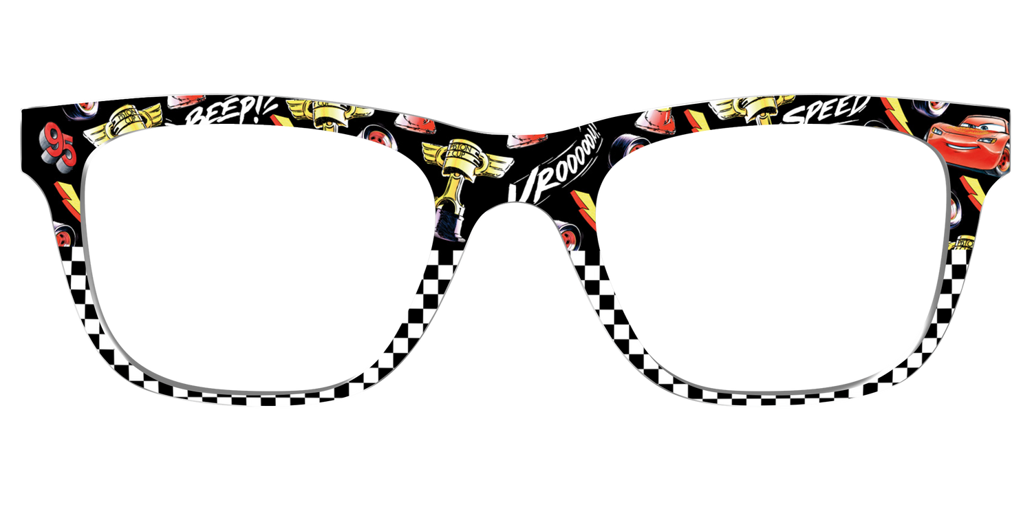 Lightning Mcqueen Speed Split - Front Top Image - Pair Eyewear