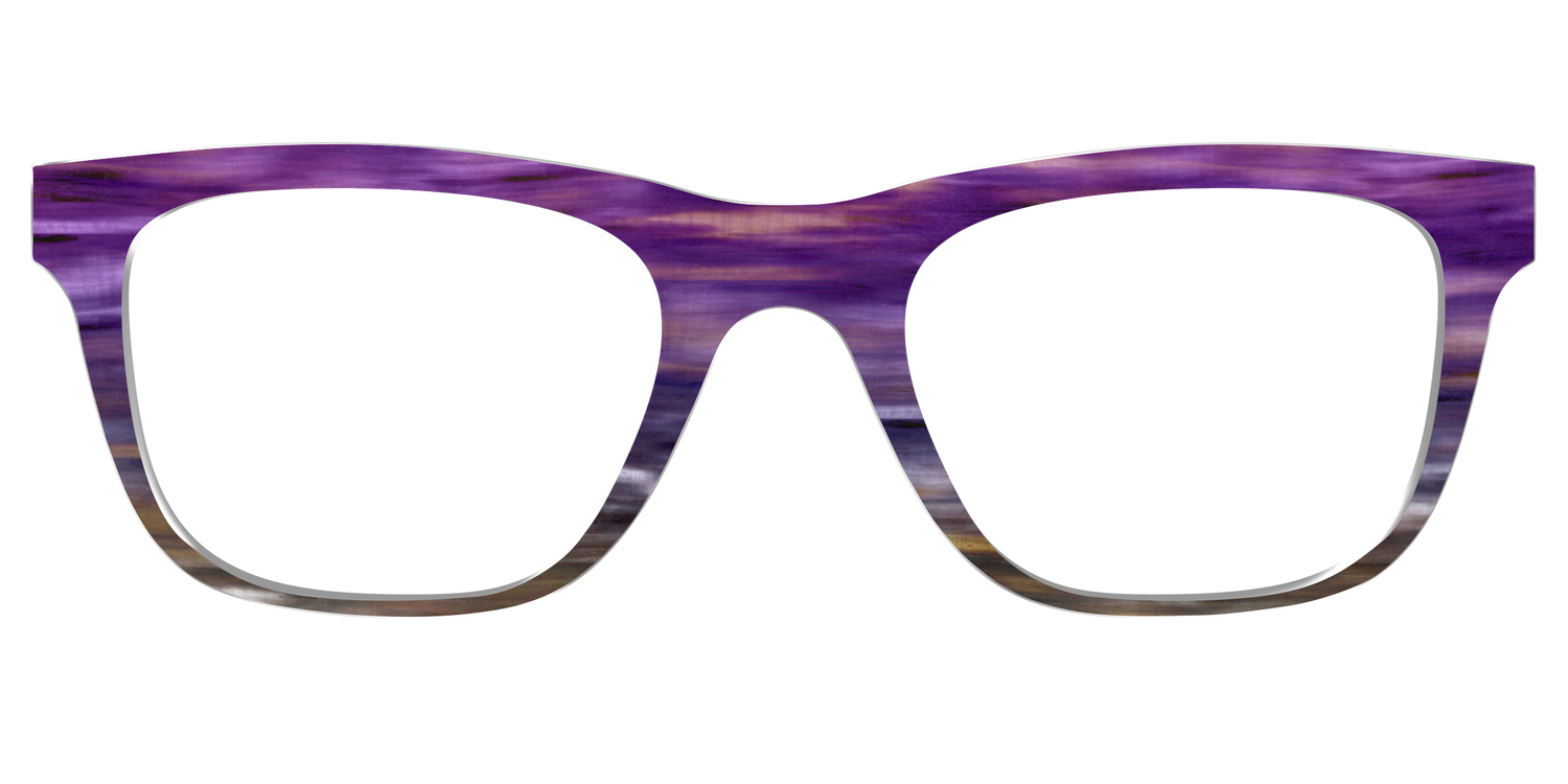 The Lilac Gradient Horn - Front Top Image - Pair Eyewear