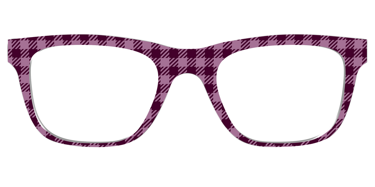 The Merlot Gingham - Front Top Image - Pair Eyewear
