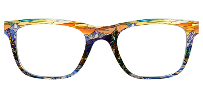 The Mountainscape Stained Glass - Front Top Thumbnail - Pair Eyewear