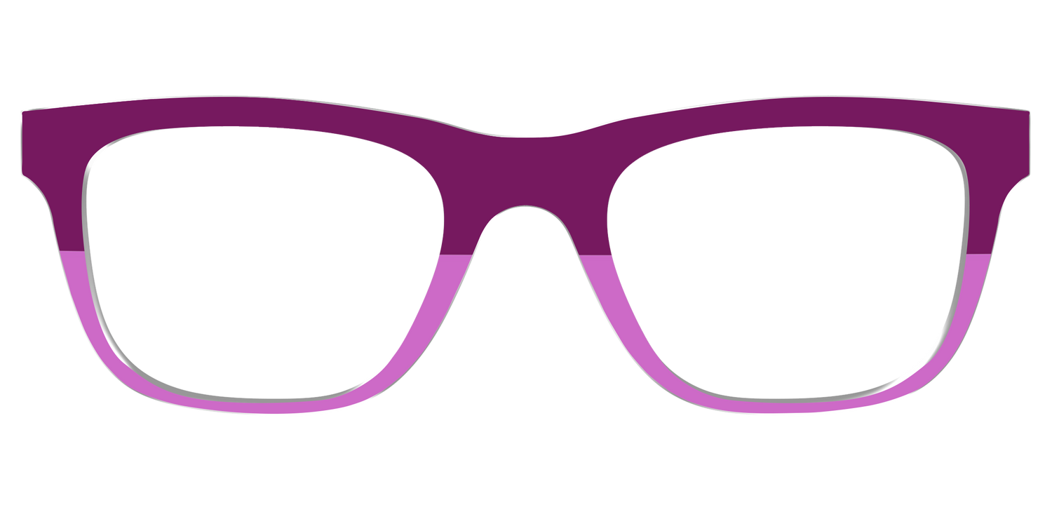 The Mulberry & Orchid Split - Front Top Image - Pair Eyewear