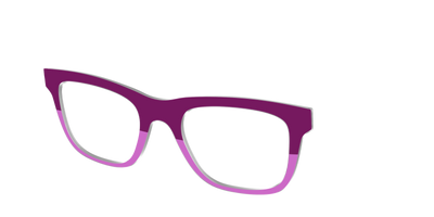 The Mulberry & Orchid Split - Angle Top Thumbnail - Pair Eyewear