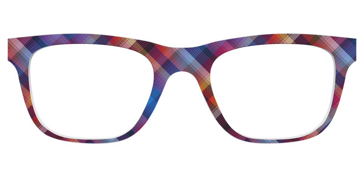 The Ombre Plaid - Front Top Image - Pair Eyewear