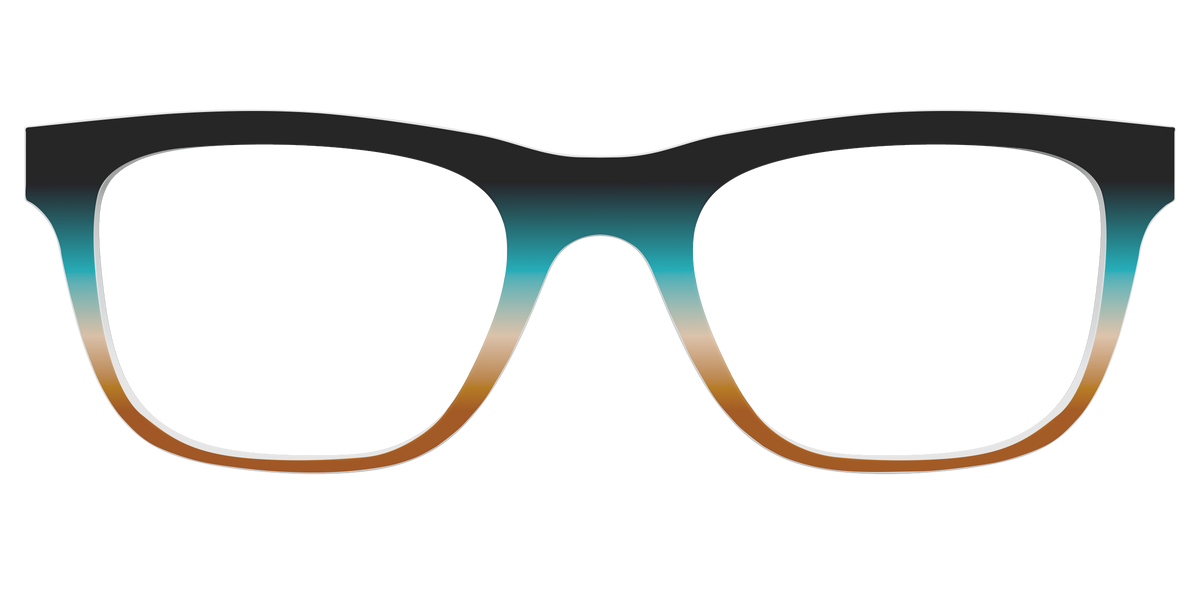 The Onyx to Rust Gradient - Front Top Image - Pair Eyewear