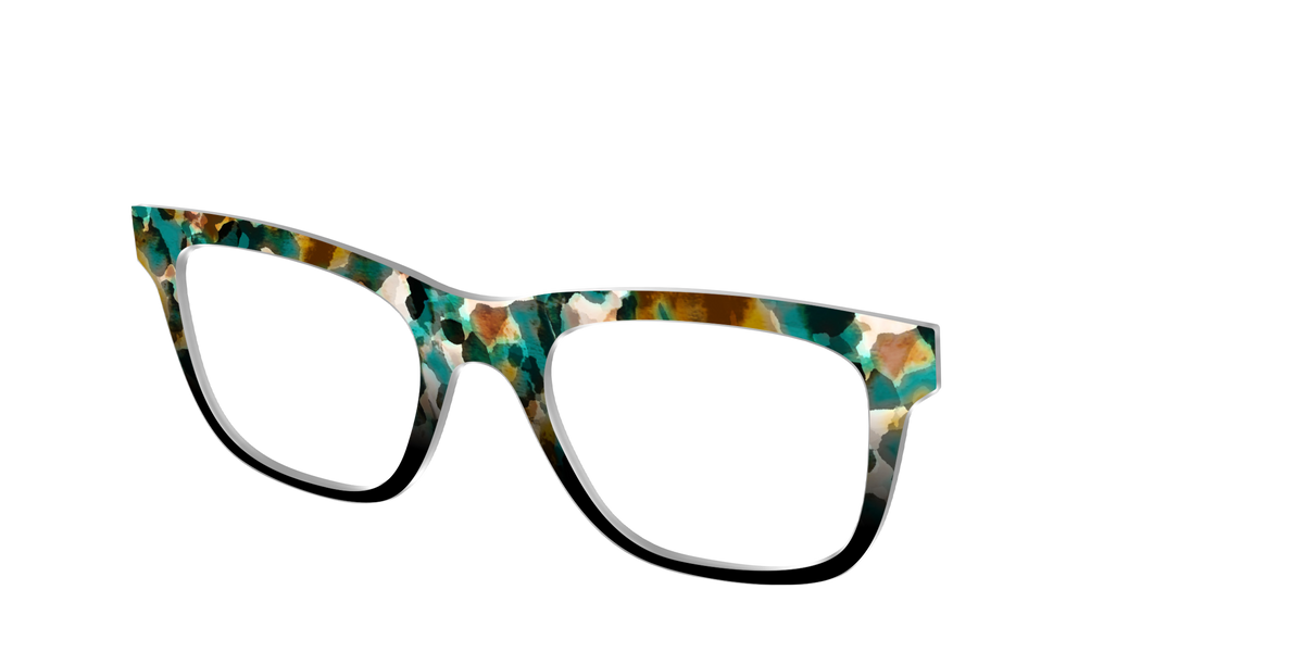 The Oxidized Copper Tortoise - Angle Top Image - Pair Eyewear