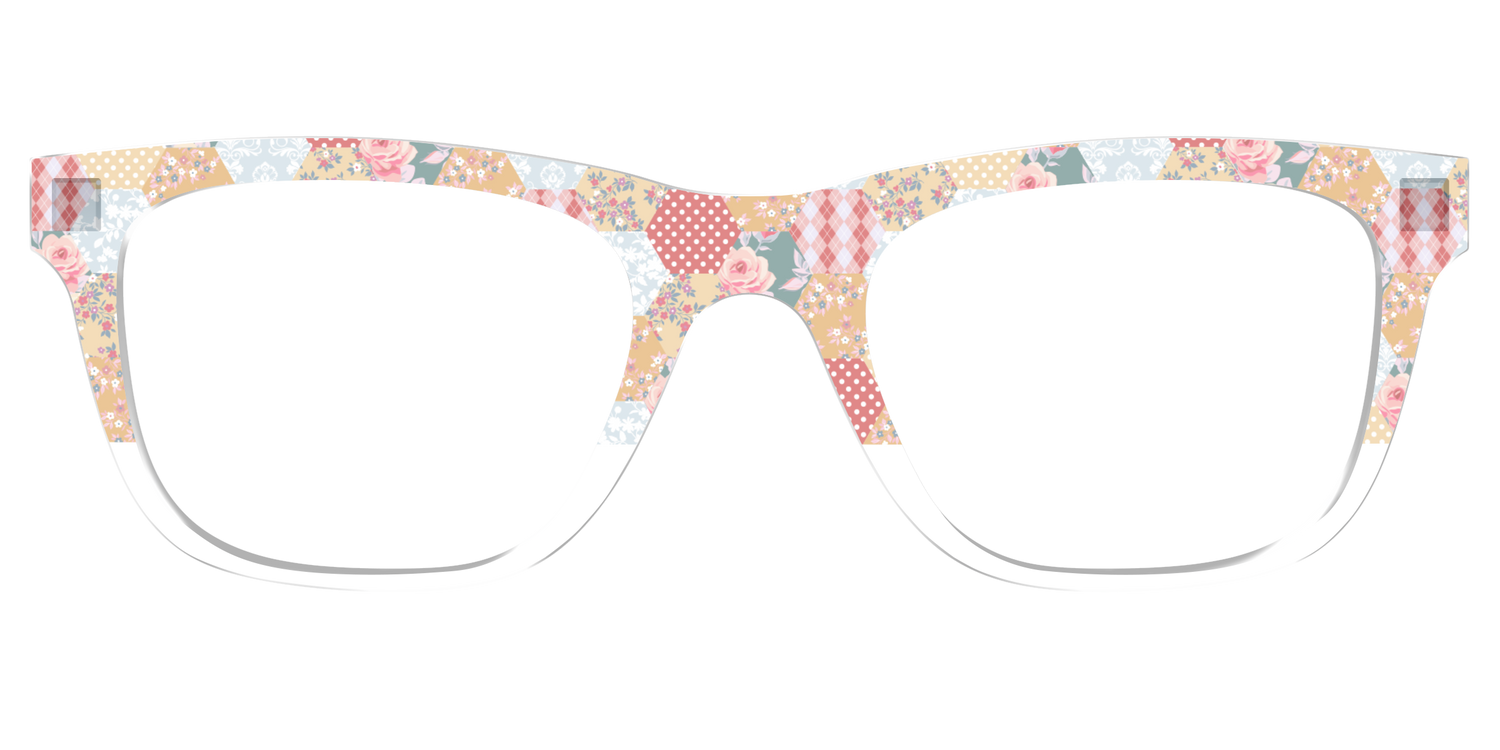 The Patchwork Hexagon Crystal Split - Front Top Image - Pair Eyewear