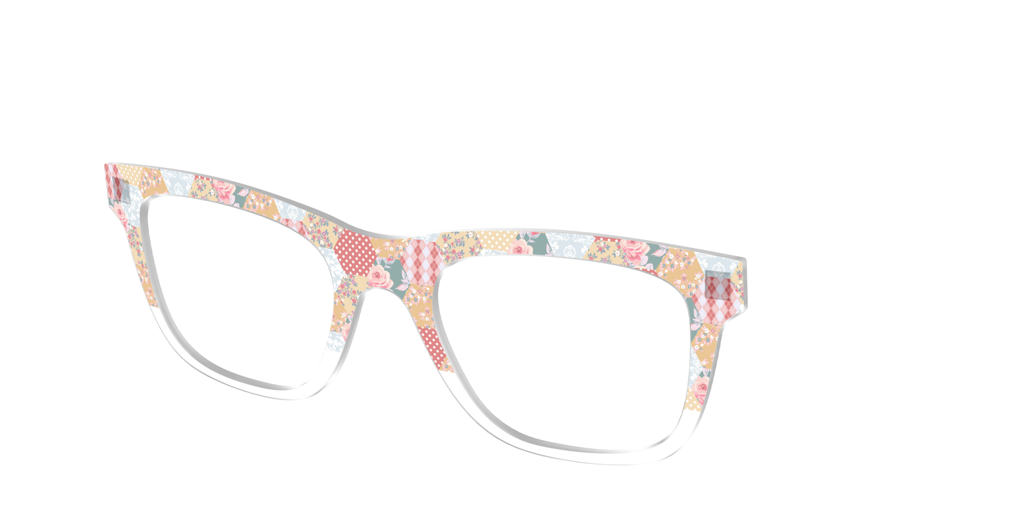 The Patchwork Hexagon Crystal Split - Angle Top Image - Pair Eyewear