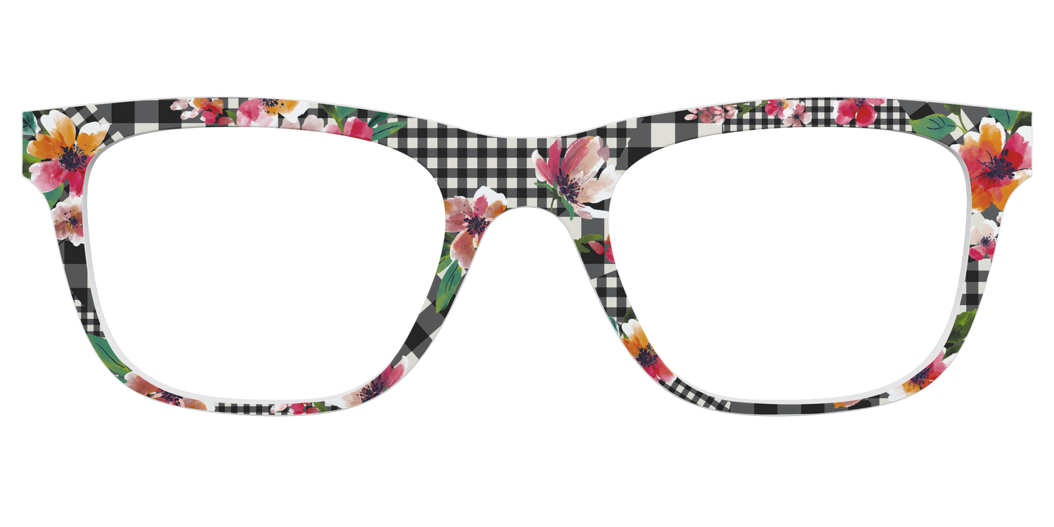 The Petal Plaid - Front Top Image - Pair Eyewear