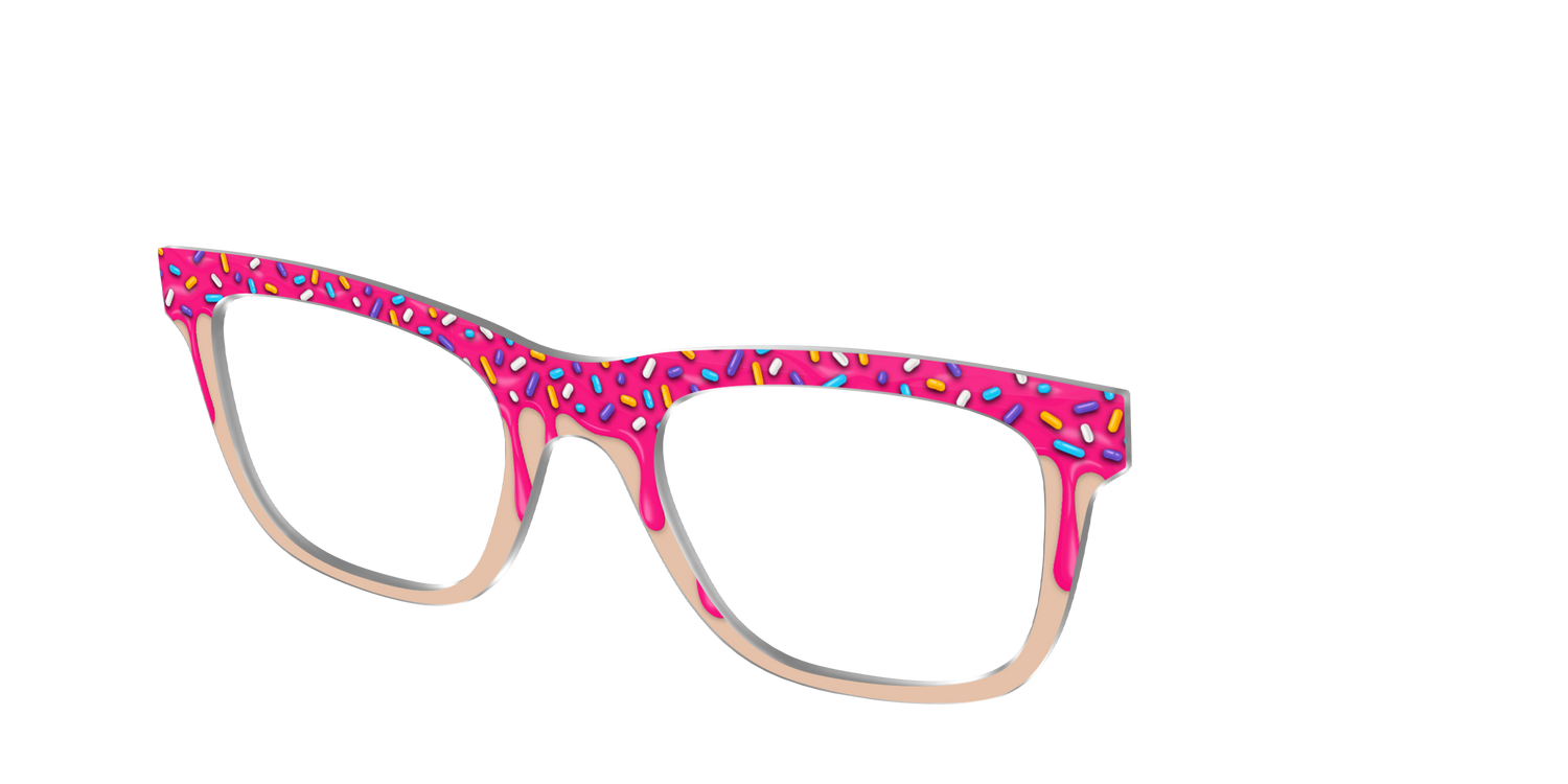 The Pink Pastry - Angle Top Image - Pair Eyewear