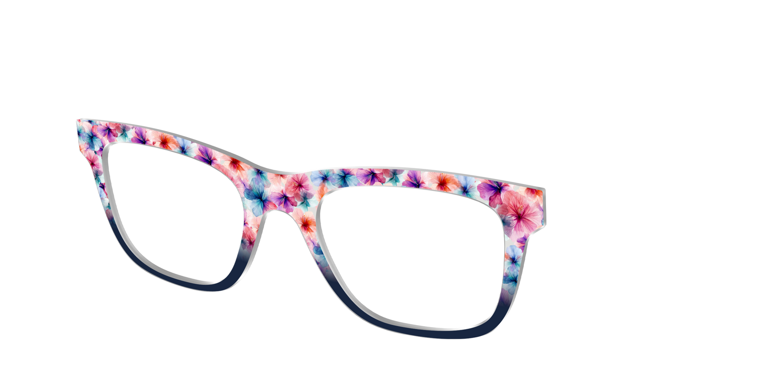 The Pressed Hibiscus - Angle Top Image - Pair Eyewear
