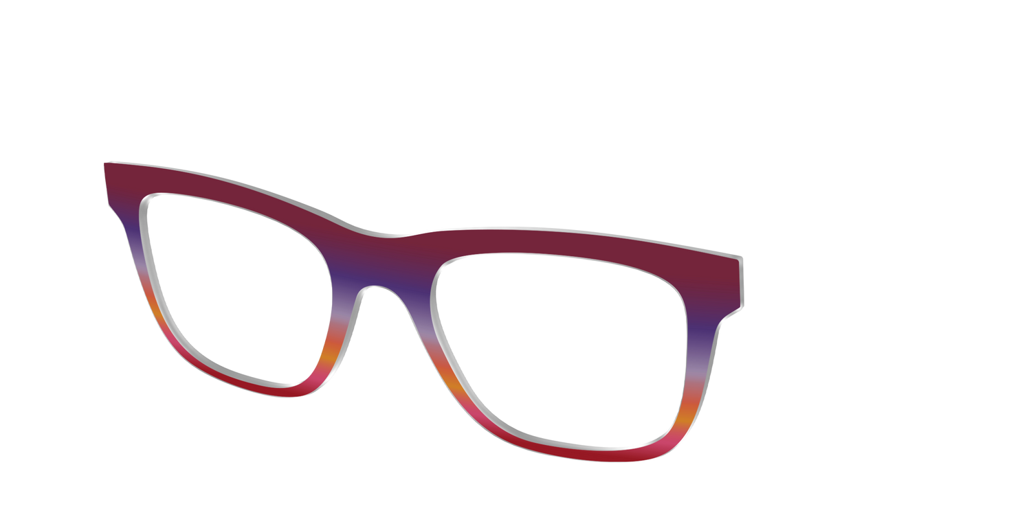 The Primary Gradient - Angle Top Image - Pair Eyewear