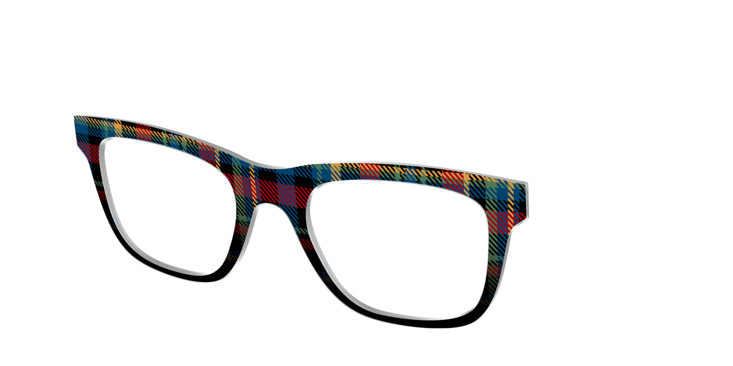 The Principal Plaid - Angle Top Image - Pair Eyewear