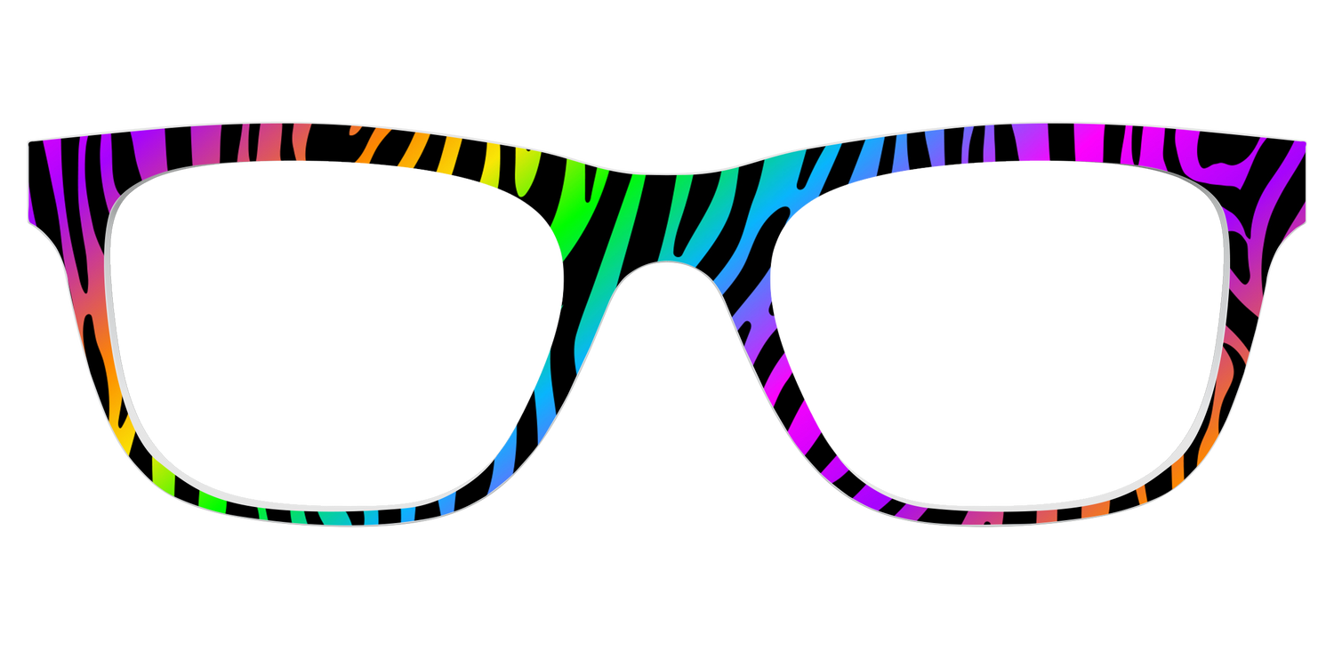 The Prismatic Zebra - Front Top Image - Pair Eyewear