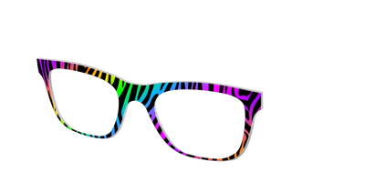 The Prismatic Zebra - Angle Top Thumbnail - Pair Eyewear