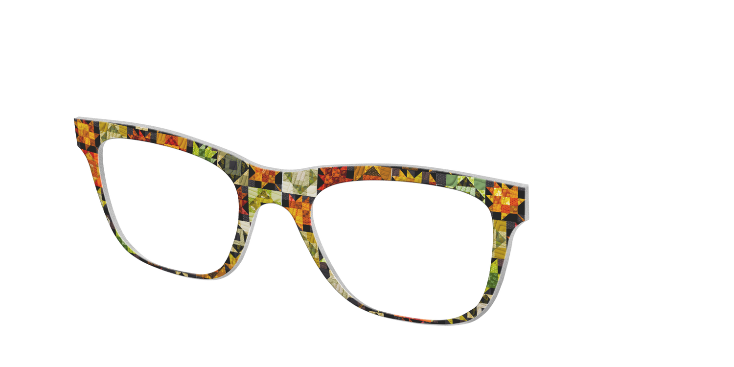 The Quilted Leaves - Angle Top Image - Pair Eyewear
