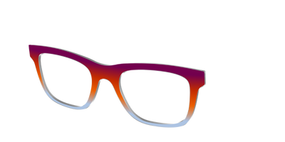 The Raspberry to Periwinkle Gradient - Angle Top Thumbnail - Pair Eyewear