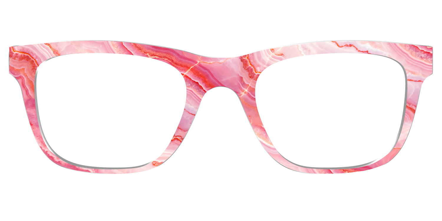 The Rose Quartz Geode - Front Top Image - Pair Eyewear