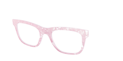The Rose Quartz Pearl Marble - Angle Top Thumbnail - Pair Eyewear