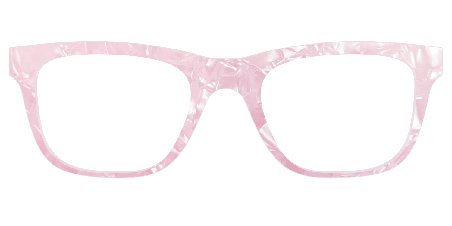 The Rose Quartz Pearl Marble - Front Top Image - Pair Eyewear