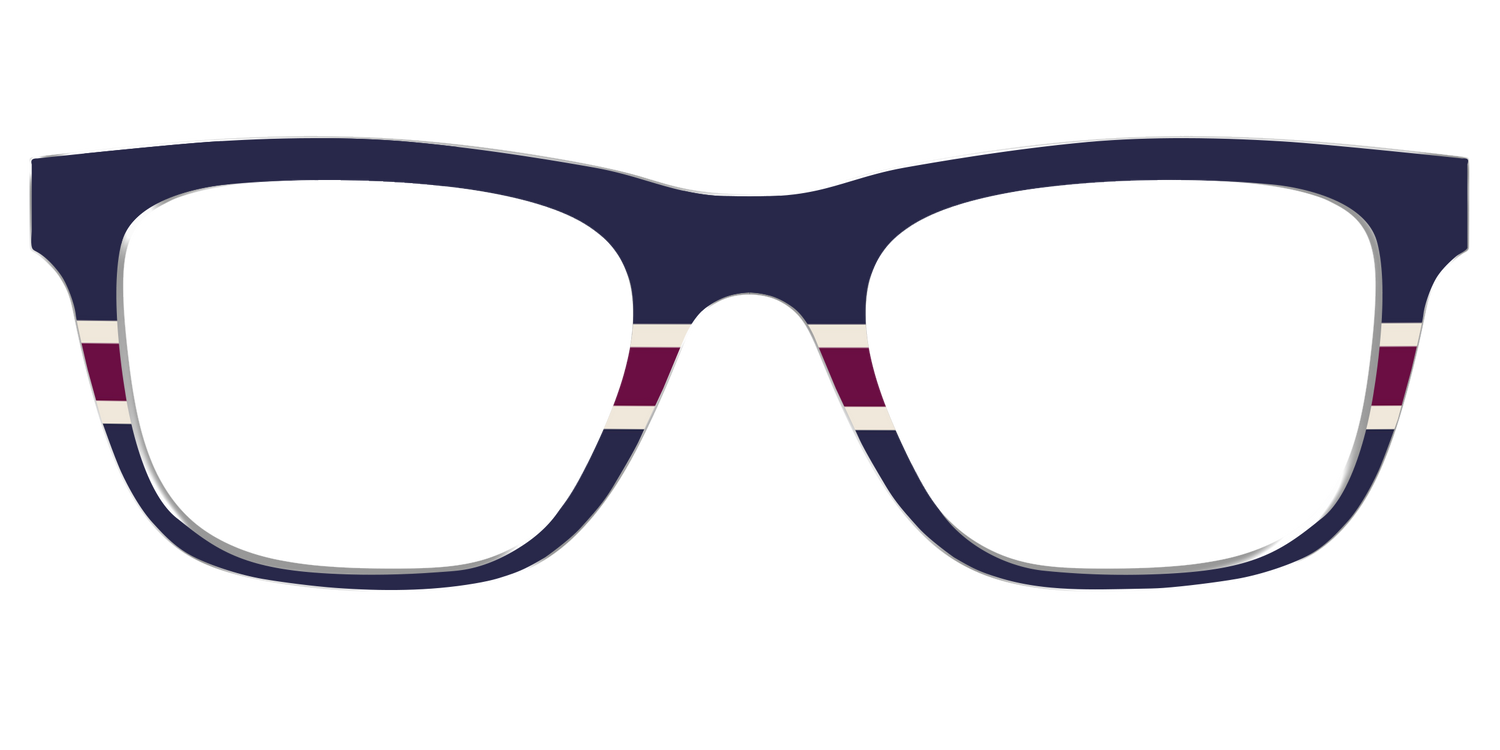 The Rugby Stripes - Front Top Image - Pair Eyewear