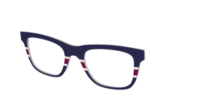 The Rugby Stripes - Angle Top Thumbnail - Pair Eyewear