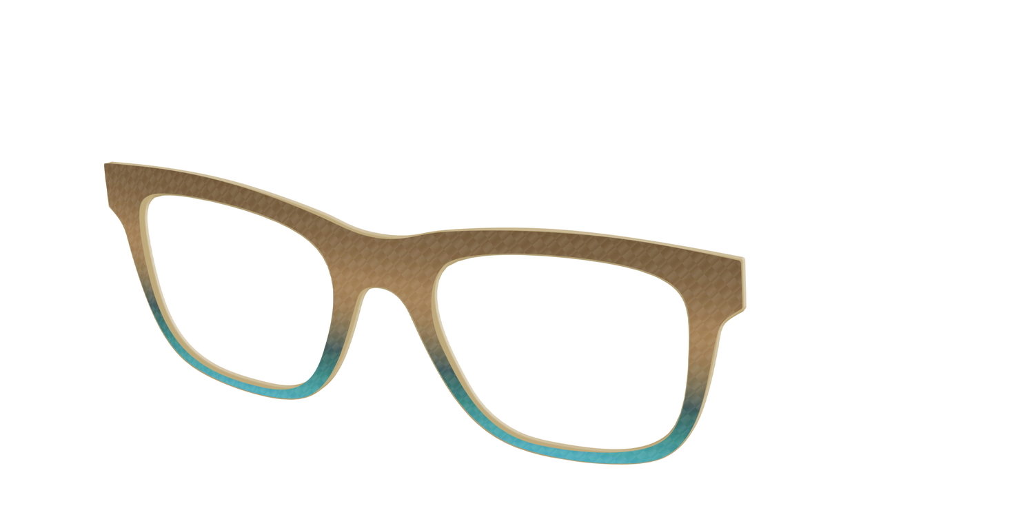 The Sand to Sea Gradient Check - Angle Top Image - Pair Eyewear