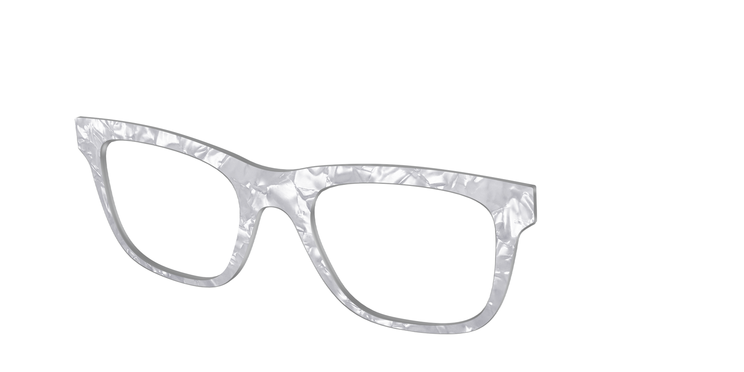The Smoky Quartz Pearl Marble - Angle Top Image - Pair Eyewear