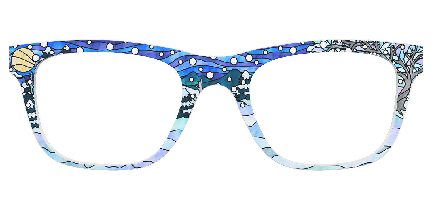 The Snowscape Stained Glass - Front Top Image - Pair Eyewear