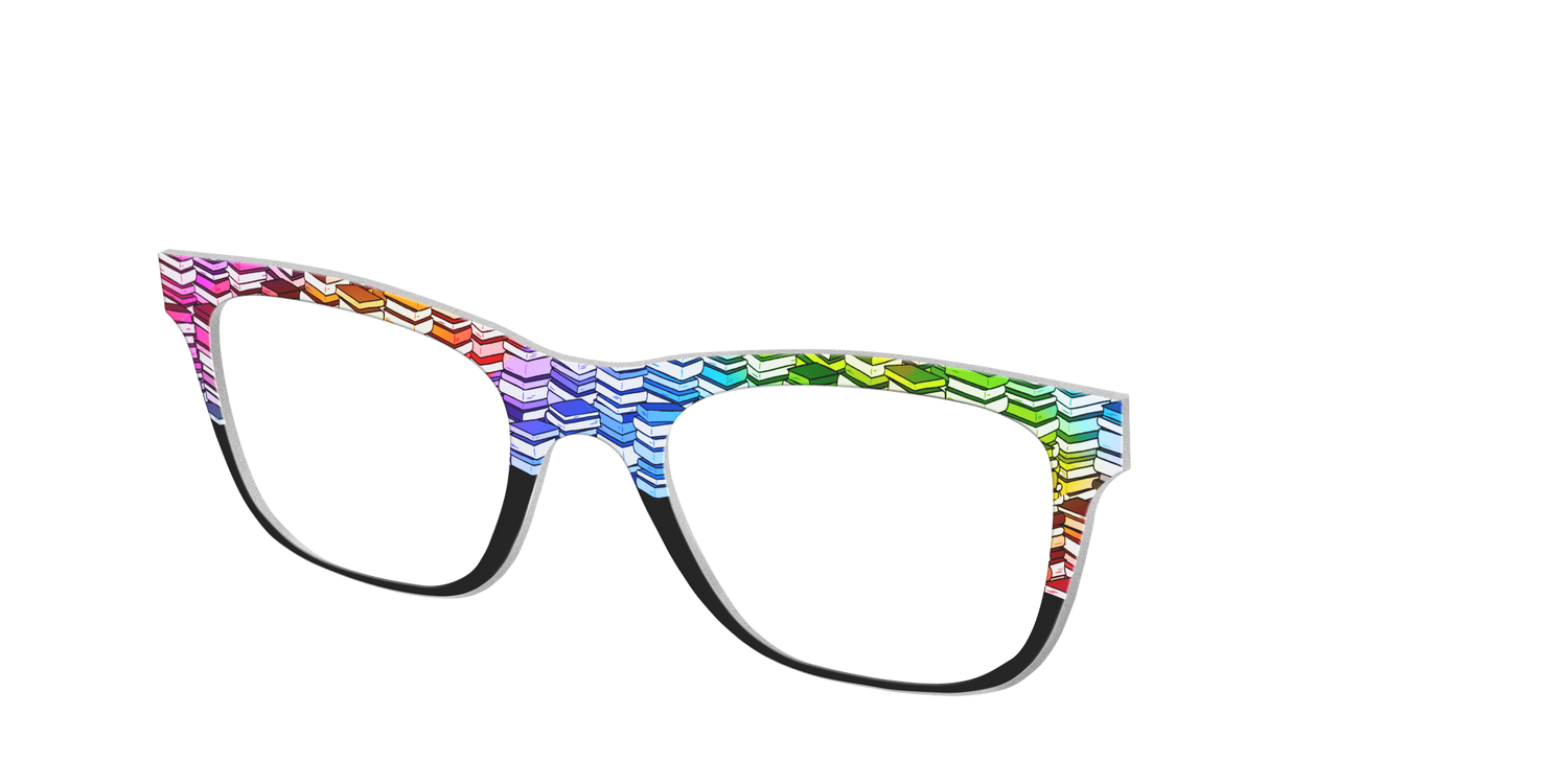The Rainbow Stacks Split - Angle Top Image - Pair Eyewear