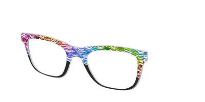The Rainbow Stacks Split - Angle Top Thumbnail - Pair Eyewear