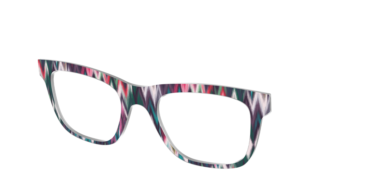 The Teal Ikat - Angle Top Image - Pair Eyewear
